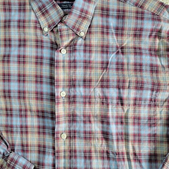 Daniel Cremieux Classics Mens Plaid Button Down Shirt Long Sleeve Cotton - Picture 7 of 12